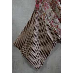 Bata Kimono Boho de Seda con Parches para Mujer, Larga, Estilo Gypsy, Ropa de Dormir Relajada - Product Image 3