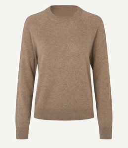 Elegant Women's Knitted Sweater Soft Crew Neck Slim Fit Pullover Sophisticated Solid Color Ladies <b>Winter</b> <b>Jumper</b> Button - Product Image 1