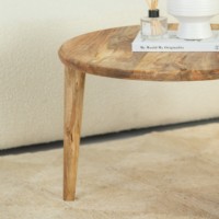 Table basse en bois Vandana Zenova Vesta pour salon moderne et décoration contemporaine