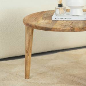 Table basse en bois Vandana Zenova Vesta pour salon moderne et décoration contemporaine - Product Image 4