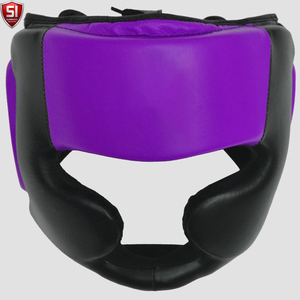 Protector de Cabeza de Piel de Vacuno de Primera Calidad, Tejido de Secado Rápido, Color Personalizado, Casco de Protección para MMA, Sparring, Boxeo y Lucha - Product Image 1