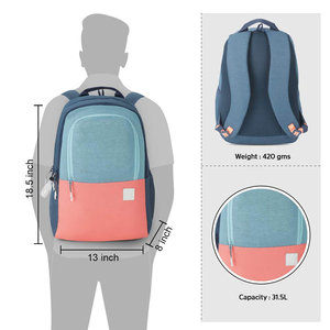 Premium <b>Leather</b> Backpack Polyester Zipper Large Capacity Waterproof Lightweight for Travel Work Daily Use Professional Carry - Product Image 2
