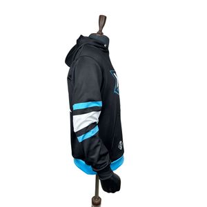 Sudadera con Capucha Personalizada al por Mayor de Fábrica para Hombre, Corte Regular, Tejido de Spandex/Poliéster Transpirable, Estampado de Goma en Relieve en la Parte Delantera - Product Image 5