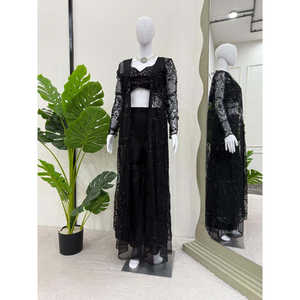 Sari Lehenga listo para usar de diseñador para ropa india y pakistaní de fiesta - Product Image 1