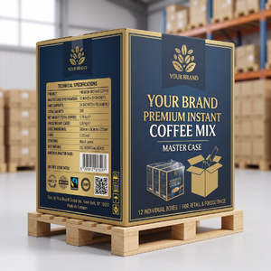 Blue <b>Coffee</b> <b>Instant</b> <b>Coffee</b> Mellow Neutral Taste with Fruit Flavors Slimming Option Packaged in Box and Bag - Product Image 6