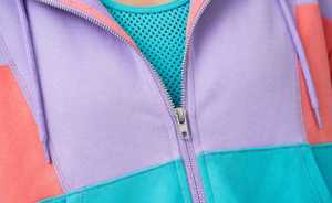 Conjunto Deportivo de 2 Piezas para Mujer, Sudadera con Capucha y Cierre de Cremallera 2 en 1 en Colores Pastel y Leggings, Ligero, de Poliéster/Algodón, con Bolsillos Laterales - Product Image 4