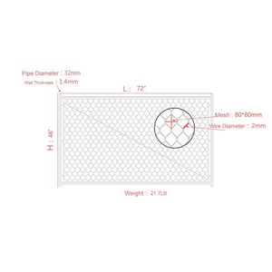 Kit Cancello Angolare Regolabile per Recinzione a Catena, Complementare per Recinzioni e Cancelli a Traliccio Alti 3.8 m - Categoria Prodotto - Product Image 2