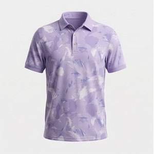 Camisas Polo de Manga Corta para Hombre con Logotipo Personalizado, Diseño de Ondas Geométricas, Transpirables, Deportivas, Casuales - Product Image 1