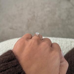 3 Carat <b>Cushion</b> Cut Lab Grown Diamond Gold <b>Ring</b> for Women | Luxury Solitaire Engagement <b>Ring</b> | Trendy Bridal <b>Wedding</b> Jewelry - Product Image 5
