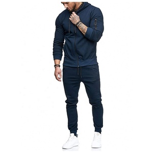 Survêtement de sport à manches longues pour hommes pour l'hiver Jogging Muscle Fitness Sweat-shirt et pantalon de survêtement Ensemble vêtements d'extérieur - Product Image 5