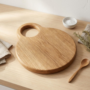 Grande planche à découper en bois naturel, écologique, passe au lave-vaisselle, pour comptoirs de cuisine, préparation alimentaire, découpe, service et présentation - Product Image 6