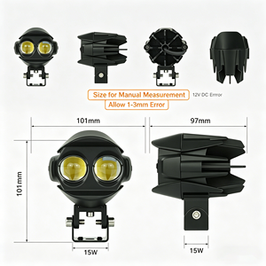 LIUHJG 12-80V Phare LED blanc et jaune pour <span class=keywords><strong>moto</strong></span>, phare antibrouillard LED pour <span class=keywords><strong>moto</strong></span>, étanche IP 67, lumière LED pour <span class=keywords><strong>moto</strong></span> - Product Image 4