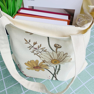 New Fashion High Quality Cheap Price 100% Cotton Tote <b>Bag</b> Hand Carry Luxury Handbags Custom Logo And SIze - Product Image 5