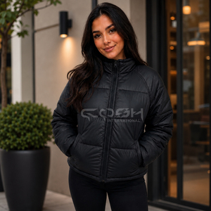 Cosh International Custom Logo Unisex <b>Bubble</b> Jacket Lightweight Hooded Winter Puffer <b>Coat</b> Regular Length Winter <b>Coat</b> - Product Image 3