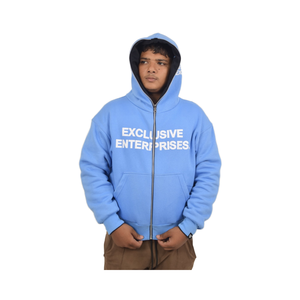 เสื้อฮู้ดดี้ผู้ชายแบบสั่งทำพิเศษ คุณภาพสูง ผ้าฝ้าย 100% แบบเรียบ สวมใส่สบาย ไซส์ใหญ่ มีโลโก้ลายพิมพ์ ระบายอากาศได้ดี เหมาะสำหรับฤดูหนาว - Product Image 1