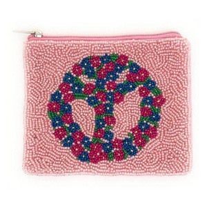 Handmade Beaded Coin <b>Purse</b> Green Oval and <b>Red</b> Circle Coin <b>Purse</b> Small Saving Coin Collect Small item Like Keys Lipstick Card - Product Image 6