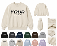 Sweat-shirt pour homme, coupe ample, couleur unie, imprimé lettres, pull décontracté, en molleton, coton tricoté, respirant, avec poche, style hiver
