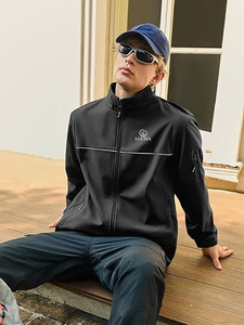 Men's Premium Waterproof Softshell Tactical <b>Jacket</b> | Windproof <b>Hooded</b> Outdoor Performance Windbreaker - Product Image 3