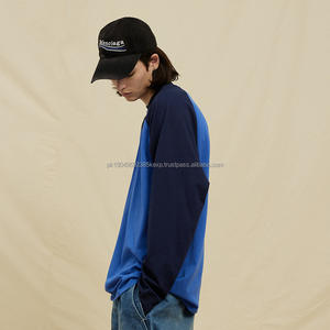 280gsm alta calidad 100% algodón peinado cuello redondo ropa manga raglán personalizado 100% algodón, camiseta para hombres, ajuste suelto - Product Image 4