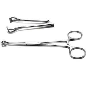 Pinzas Quirúrgicas Babcock Premium de Acero Inoxidable, Instrumentos Reutilizables para Agarrar Órganos Intestinales de Forma Atraumática, 16cm 20cm CE - Product Image 1
