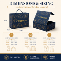 Boîte cadeau pliante en carton avec fermeture magnétique, personnalisée pour vêtements et chaussures, vente en gros d'usine