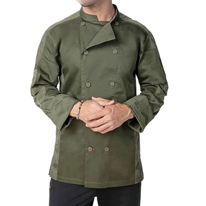 Blouses de chef ajustables pour adultes, uniformes de cuisine pour hommes, pour personnel de restaurant, hôtel, café, boulangerie et traiteur, en vente - Product Image 1