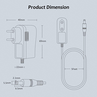 Alimentation électrique 36W 12V 3A, adaptateur AC/DC avec 10 prises DC pour appareils électroniques tels que les bandes LED, les caméras de télévision, les routeurs, les moniteurs LCD
