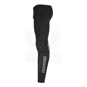 Gym Elastic Waist Workouts <b>Leggings</b> Breathable Spandex/Polyester <b>Mens</b> <b>Compression</b> Pants With Customized Personalized Logos - Product Image 5