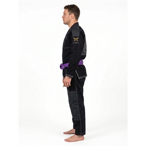 Conjunto de Camisa y Kimono de Grappling para Hombre, Personalizado, 450 GSM, Algodón, Tejido Diamante, para Competición IBJJF, Marca Privada OEM - Product Image 3
