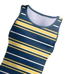 Débardeurs de sport pour hommes à contraste de couleurs sublimées, en coton/polyester respirant à séchage rapide, personnalisables en gros - Product Image 3