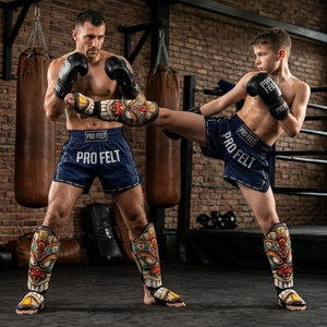 Espinilleras de Muay Thai y Kickboxing de Diseño Nuevo y Calidad Premium, Equipo de Entrenamiento de Artes Marciales de Cuero PU, Espinilleras para Ejercicio - Product Image 2