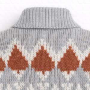 Veste en tricot jacquard pour femme, fermeture éclair sur le devant, motif texturé, manches longues, confortable, décontractée, pour les voyages et le quotidien - Product Image 6