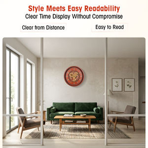 Nuevo reloj de pared giratorio/con dígitos en movimiento, con engranajes reales, para oficina, con números grandes, para decoración de sala de estar. - Product Image 5