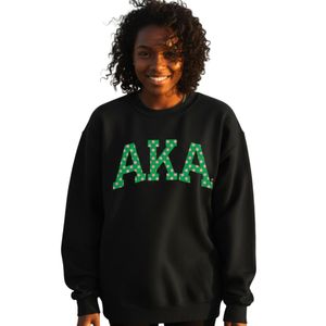 Sudadera Negra con Estampado de Letras y Puntos, Cuello Redondo, Felpa de Algodón, Manga Larga, Estilo Casual y Urbano - Product Image 1
