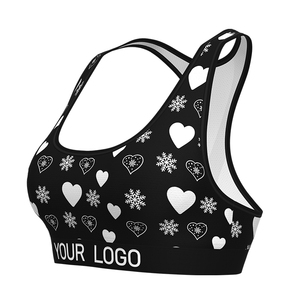 Soutien-gorge de sport personnalisé pour femme, grande taille, respirant, à maintien élevé, avec logo frontal, sans couture, pour fitness, yoga et gym, par sublimation, vente en gros - Product Image 1