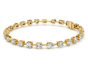 Bracelet tennis multi-coupes en diamant pour femme, Bracelet Symphonie de Diamants, Bracelet tennis Formes Éternelles, Diamants de laboratoire - Product Image 2