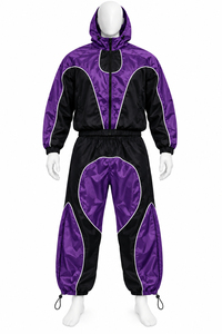 Conjunto de Chaqueta Cortavientos de Nailon Sólido Informal Personalizado para Hombre, Traje Deportivo de Dos Piezas Ligero de Alta Calidad para Otoño, Precio Económico, Precio al por Mayor - Product Image 4