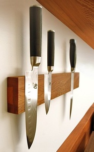 Handmade Wooden Magnetic <b>Knife</b> Holder for Wall – Smooth Finish Kitchen <b>Knife</b> Rack - Product Image 3
