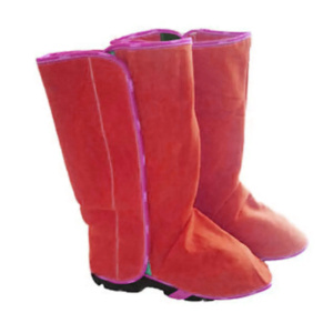 Cuir de vachette pleine fleur robuste, résistant à la chaleur, écologique, certifié CE, imperméable, ignifuge, pour la sécurité industrielle et le soudage - Product Image 3