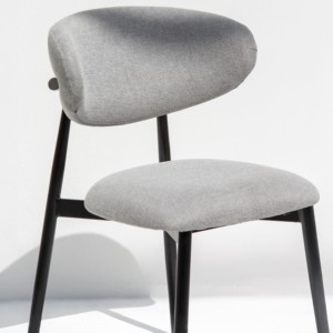 Silla de Comedor Tapizada Vandana Zentrix Vista Gris con Diseño Ergonómico Moderno y Comodidad Premium - Product Image 2