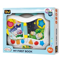 D.J. Livre interactif éducatif pour bébés avec questions et réponses, fonctionne sur piles, en ABS, livre audio, 2 piles AA non incluses, 15 apprentissages précoces