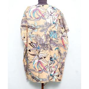 Caftán de algodón puro muy demandado para mujer, con estampado de mono, corte holgado, ropa informal de verano, ideal para la playa. - Product Image 5