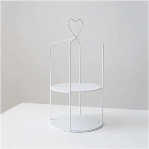 Support à gâteau blanc sur mesure, présentoir de table, étagère à desserts pour le thé de l'après-midi, plateau à gâteau, étagère à gâteau pour buffet, table de pause thé, mariage - Product Image 1