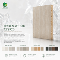 Panneau de bois aggloméré orienté (OSB) mélaminé Jinbase SXT2920 Pearl Wave Oak 18 mm E0 1220x2440 mm pour meubles et menuiseries