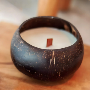 Custom scented <b>candles</b> with logo best quality decorative coconut shell <b>candle</b> for home decor - Product Image 2