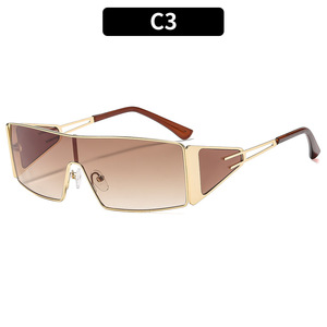 Nouvelles Lunettes de Soleil Tendance à Monture Carrée UV400 Demi-cerclées Légères Unisexe Articles de Mode Populaires en Ligne Similaires aux Lunettes de Soleil d'Internet - Product Image 5