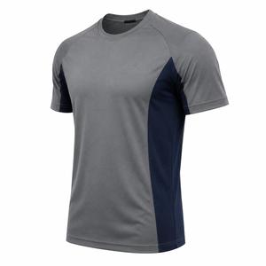 Men's Regular Fit <b>Raglan</b> Short Sleeves O-Neck T-Shirt Solid Color Quick Dry Casual Style Polyester/Cotton Jersey Fabric - Product Image 3