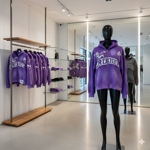 Sudadera con capucha para hombre, personalizada, al por mayor, de la fábrica Ranzia Industry, 100% algodón, con bordado desgastado y estampado. - Product Image 5