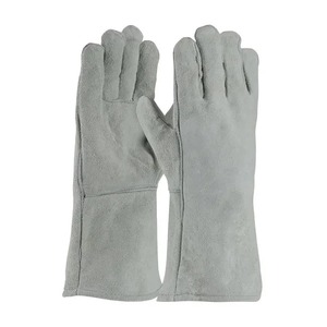 Guantes de Cuero Completos, Amarillos, para Trabajo al Aire Libre, Protección para Adultos, Unisex, para Todas las Estaciones, Cierre de Tirón - Product Image 2