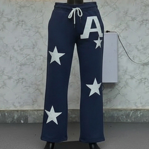 Men Fleece Casual Sweatpants Custom Hot Selling <b>Drawstring</b> Closure Cotton Straight Leg Sweat Pants Low Price - Product Image 5